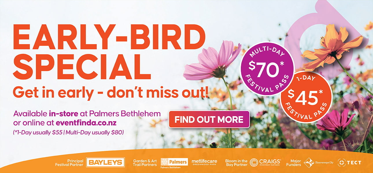 garden and art festival early bird tickets